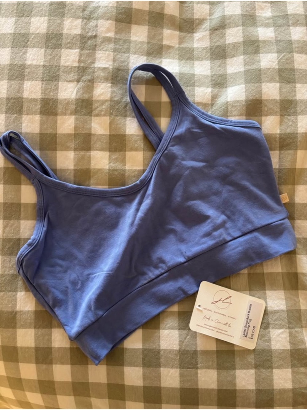 Everyday Scoop Bralette in Periwinkle Blue
